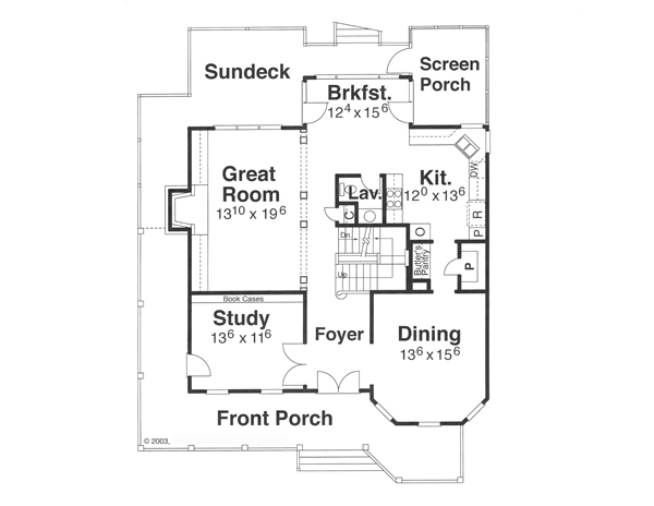 First Floor image of HALLIWELL House Plan